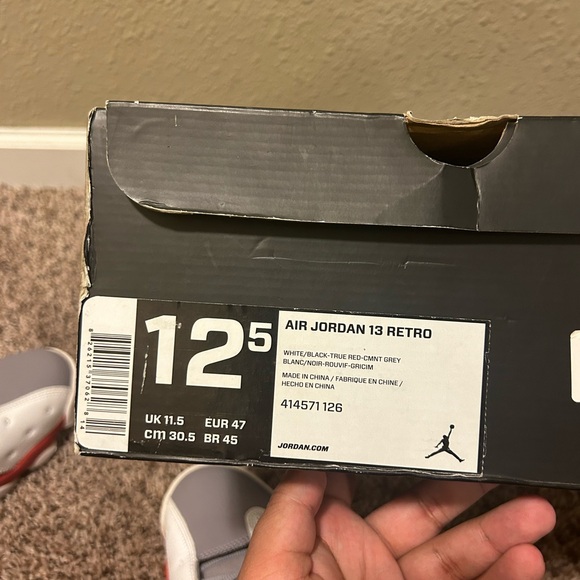 Jordan 13 Grey Toe 2014